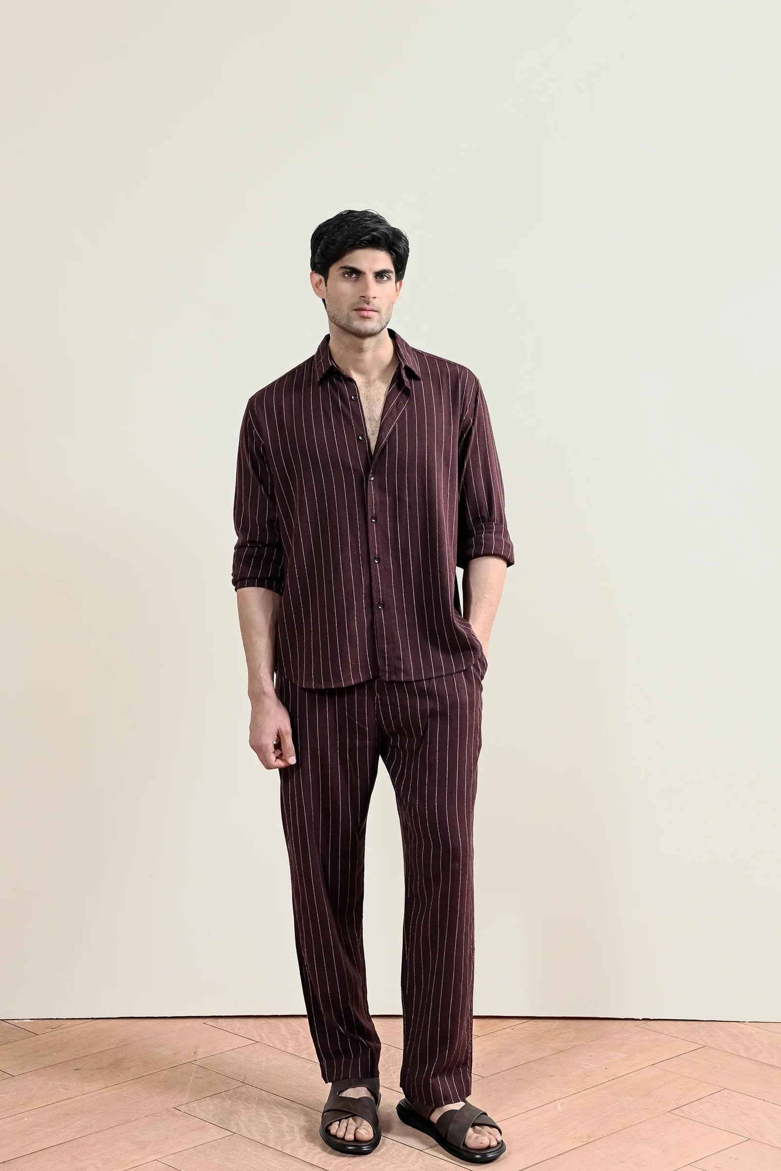 Pinstripe Linen Shirt