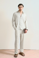 White Pinstripe Linen Shirt